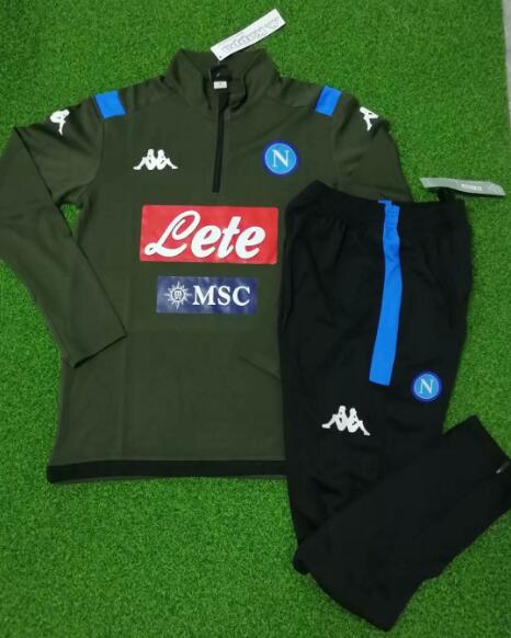 Napoli Green Jacket Training Suits With Pants 2020/21